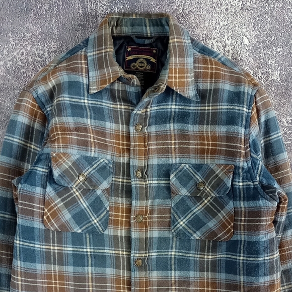 Plaid Button-Up Sweater Jacket Roughshod - Picture 3 of 8